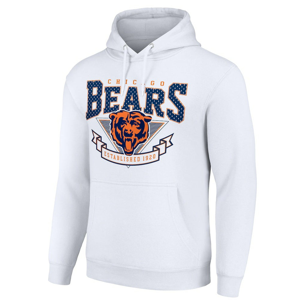 Chicago Bears Starter ‘80s Inspired Pullover Hoodie - White cheap