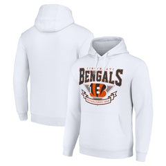 Cincinnati Bengals Starter ‘80s Inspired Pullover Hoodie - White for sale