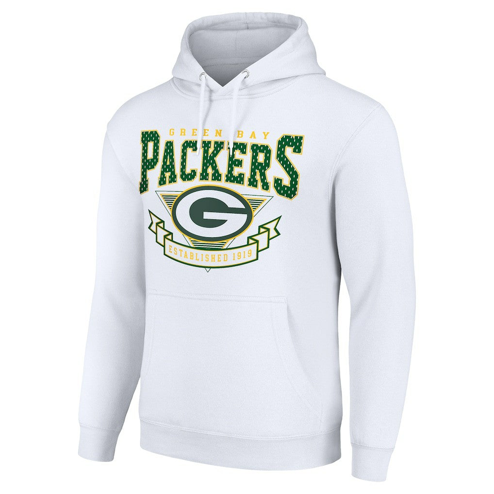 Green Bay Packers Starter ‘80s Inspired Pullover Hoodie - White discount