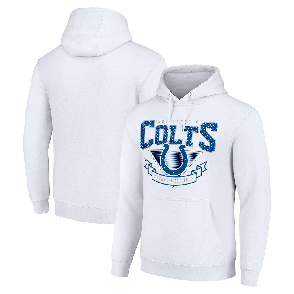 Indianapolis Colts Starter ‘80s Inspired Pullover Hoodie - White outlet