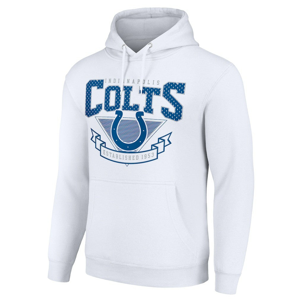 Indianapolis Colts Starter ‘80s Inspired Pullover Hoodie - White outlet