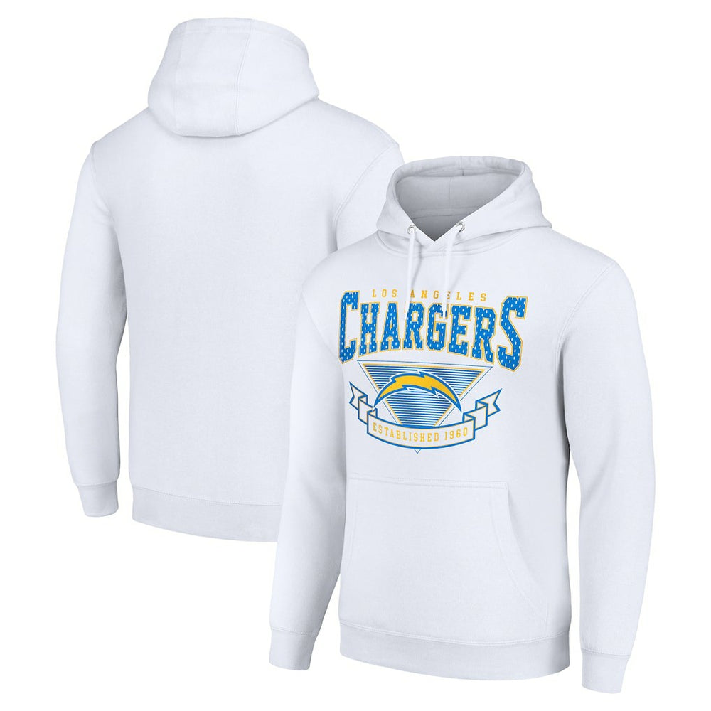Los Angeles Chargers Starter ‘80s Inspired Pullover Hoodie - White on sale