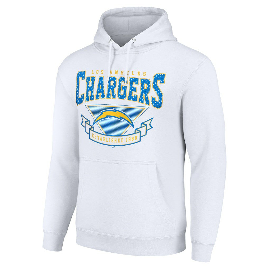 Los Angeles Chargers Starter ‘80s Inspired Pullover Hoodie - White on sale