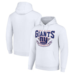 New York Giants Starter ‘80s Inspired Pullover Hoodie - White cheap
