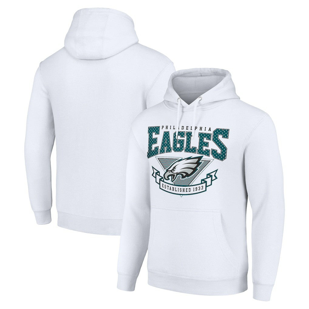 Philadelphia Eagles Starter ‘80s Inspired Pullover Hoodie - White outlet
