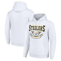 Pittsburgh Steelers Starter ‘80s Inspired Pullover Hoodie - White sale
