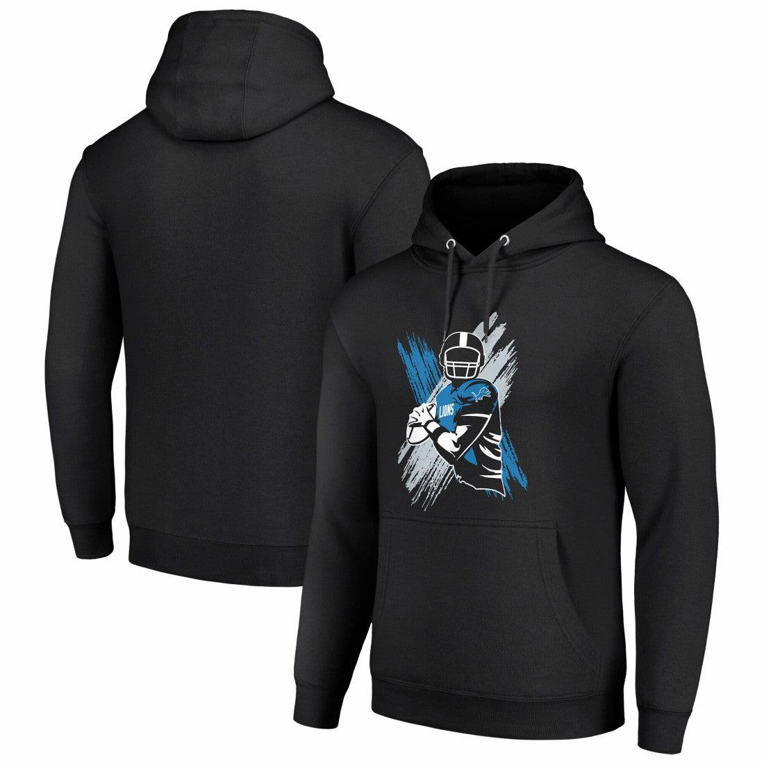 Detroit Lions Starter Player X Fleece Pullover Hoodie - Black cheap