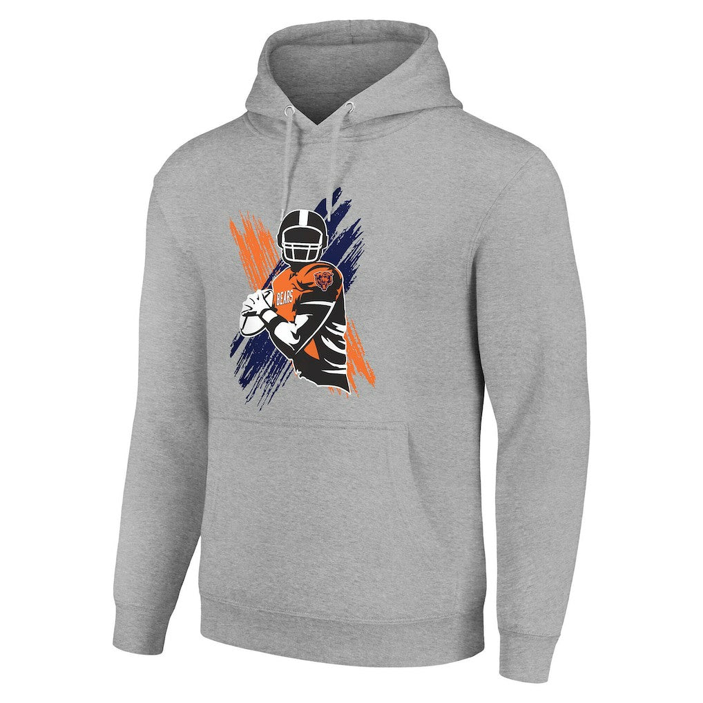 Chicago Bears Starter Player X Fleece Pullover Hoodie - Heather Gray sale