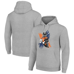 Denver Broncos Starter Player X Fleece Pullover Hoodie - Heather Gray for sale