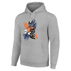 Denver Broncos Starter Player X Fleece Pullover Hoodie - Heather Gray for sale
