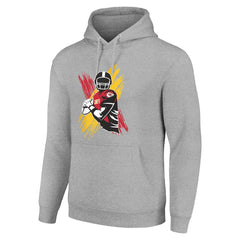 Kansas City Chiefs Starter Player X Fleece Pullover Hoodie - Heather Gray sale