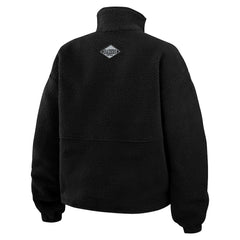 Las Vegas Raiders WEAR by Erin Andrews Women's Polar Fleece Half-Zip Jacket - Black outlet