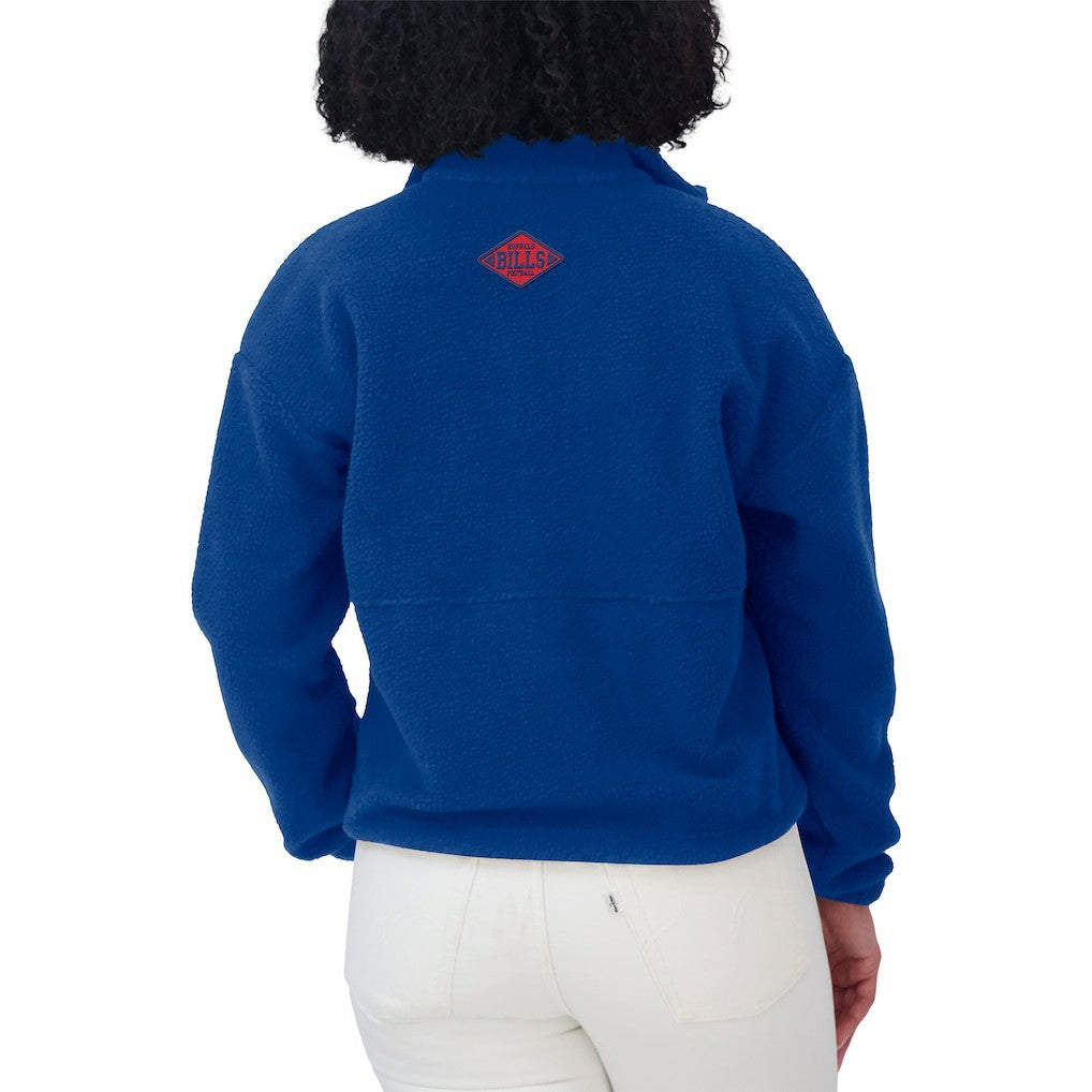 Buffalo Bills WEAR by Erin Andrews Women's Polar Fleece Half-Zip Jacket - Royal online