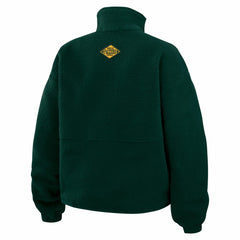 Green Bay Packers WEAR by Erin Andrews Women's Polar Fleece Half-Zip Jacket - Green outlet