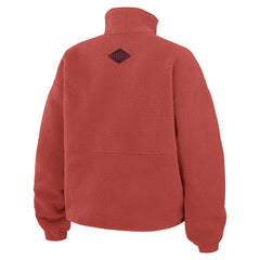San Francisco 49ers WEAR by Erin Andrews Women's Polar Fleece Half-Zip Jacket - Scarlet for sale