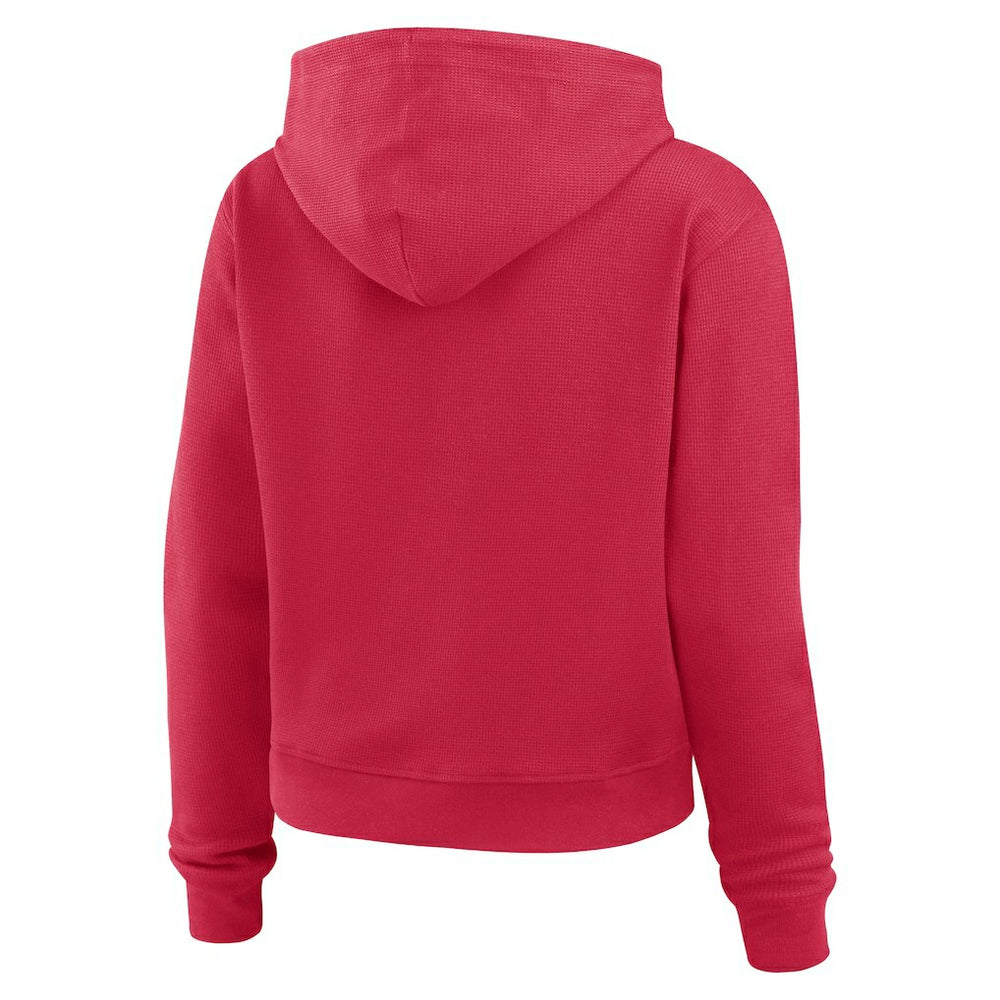 Arizona Cardinals WEAR by Erin Andrews Women's Waffle Hoodie Pullover Top - Cardinal online