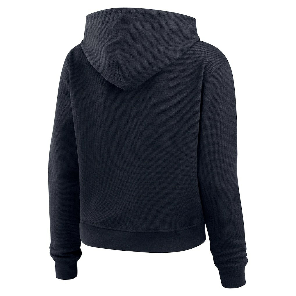 Houston Texans WEAR by Erin Andrews Women's Waffle Hoodie Pullover Top - Navy on sale