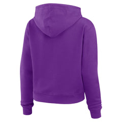 Minnesota Vikings WEAR by Erin Andrews Women's Waffle Hoodie Pullover Top - Purple sale