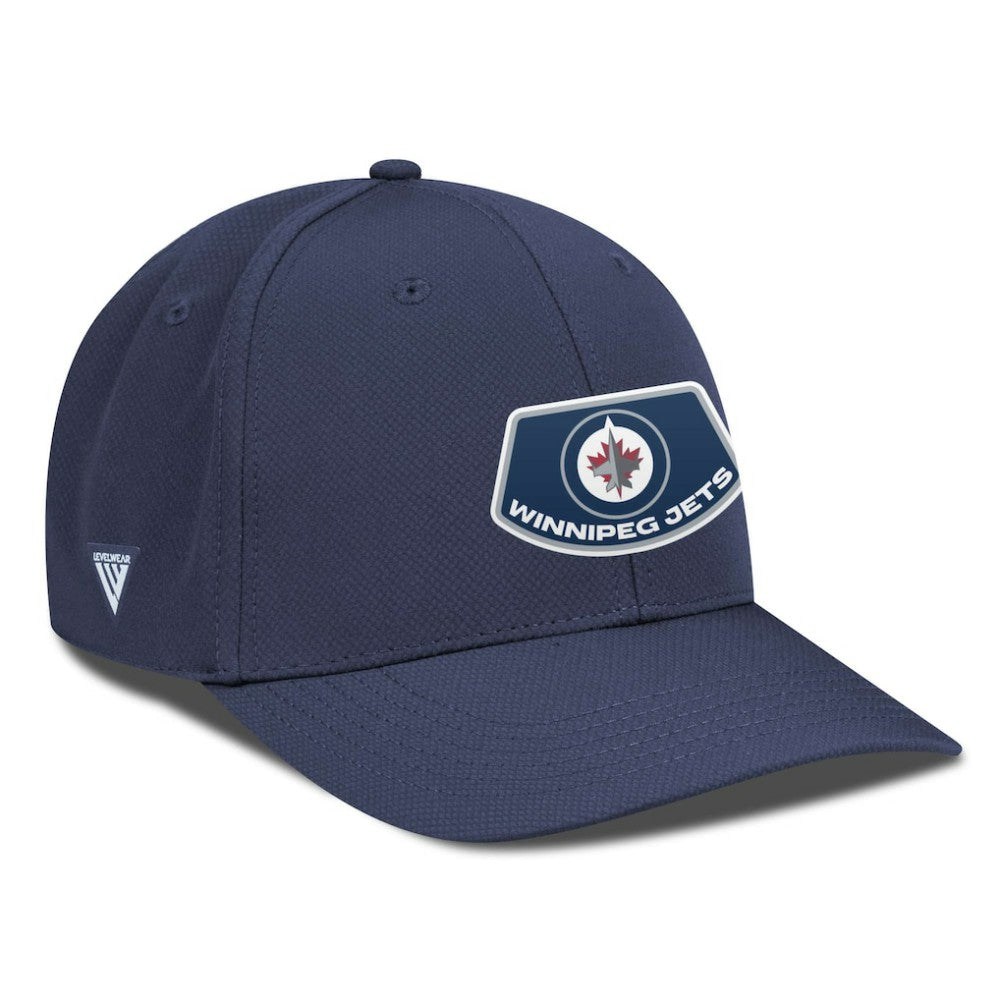 Winnipeg Jets Levelwear Rise Skylight Flex Hat - Navy Hats