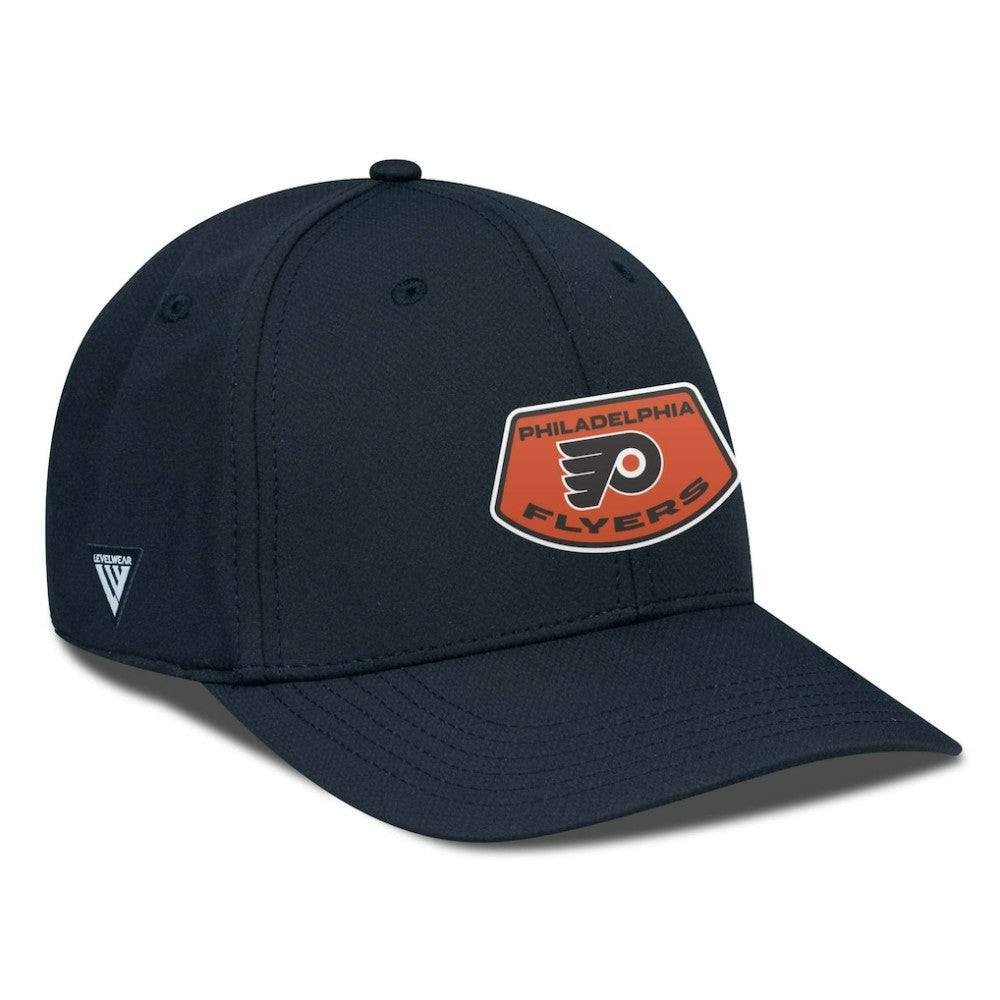 Philadelphia Flyers Levelwear Rise Skylight Flex Hat - Black Hats