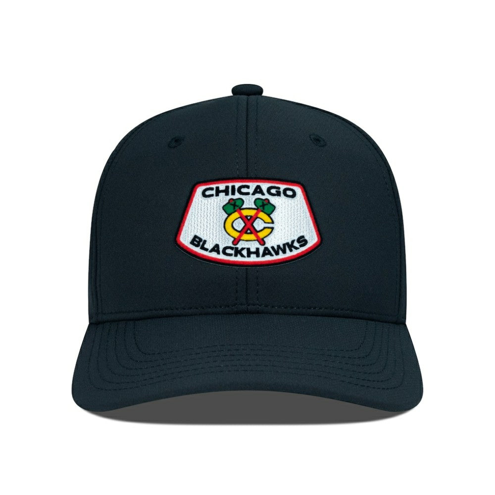 Chicago Blackhawks Levelwear Rise Skylight Flex Hat - Black Hats