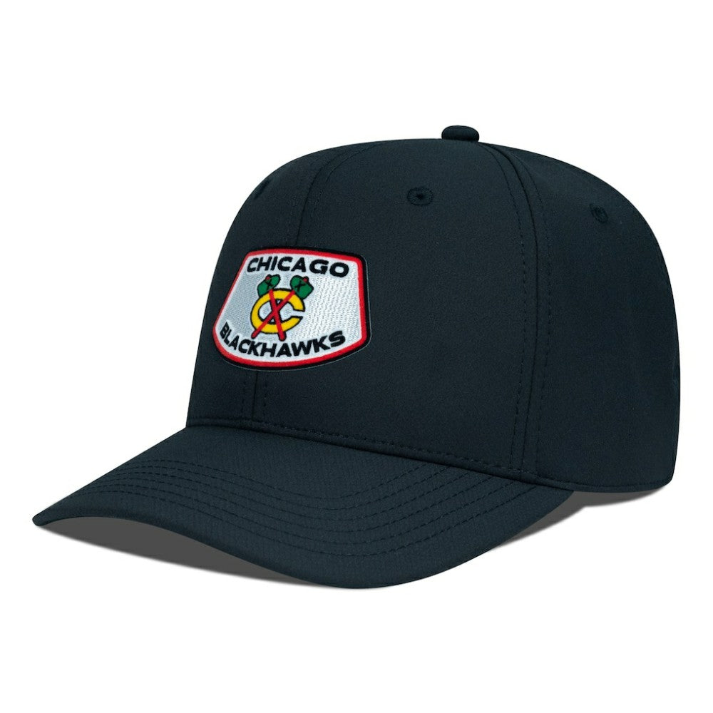 Chicago Blackhawks Levelwear Rise Skylight Flex Hat - Black Hats