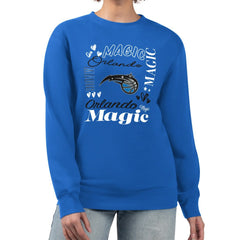 Orlando Magic G-III 4Her by Carl Banks Women's Collage Team Graphic Fleece Pullover Sweatshirt - Blue outlet