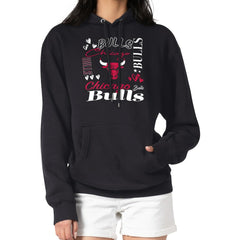 Chicago Bulls G-III 4Her by Carl Banks Women's Team Collage Graphic Fleece Pullover Hoodie sale - Black shop