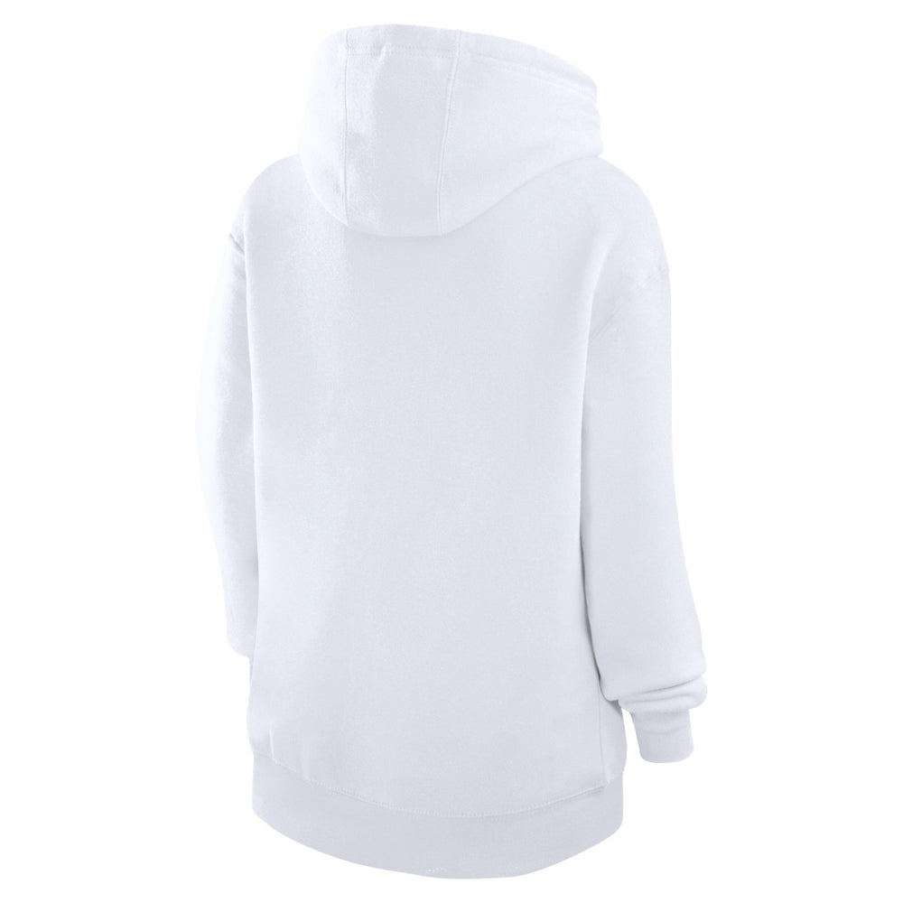 New York Knicks G-III 4Her by Carl Banks Women's Team Collage Graphic Fleece Pullover Hoodie - White for sale