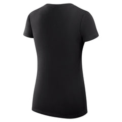 Los Angeles Lakers G-III 4Her by Carl Banks Women's Super-Slim Fit Lightweight Team Name Collage Graphic V-Neck T-Shirt - Black cheap