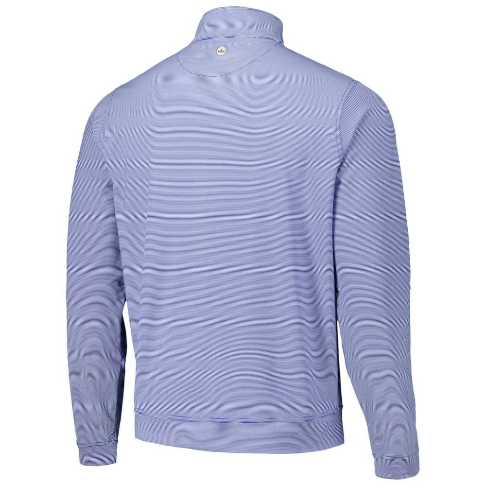 Texas Rangers Peter Millar Perth Sugar Stripe Performance Quarter-Zip Top Royal