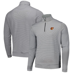 Baltimore Orioles Peter Millar Perth Sugar Stripe Performance Quarter-Zip Top Black