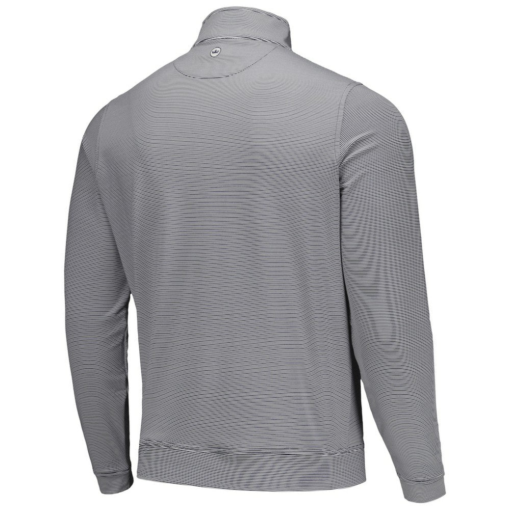 Baltimore Orioles Peter Millar Perth Sugar Stripe Performance Quarter-Zip Top Black