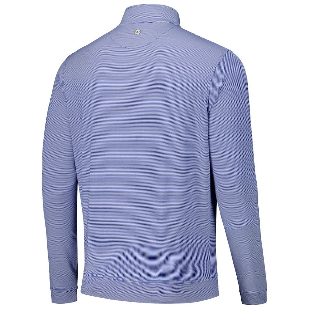 Los Angeles Dodgers Peter Millar Perth Sugar Stripe Performance Quarter-Zip Top Royal