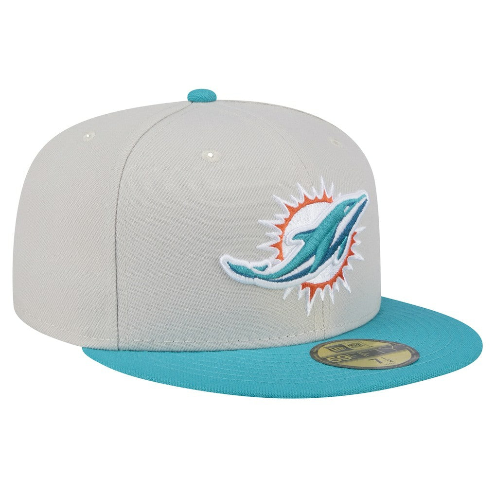 Miami Dolphins New Era Stoney 59FIFTY Fitted Hat on sale