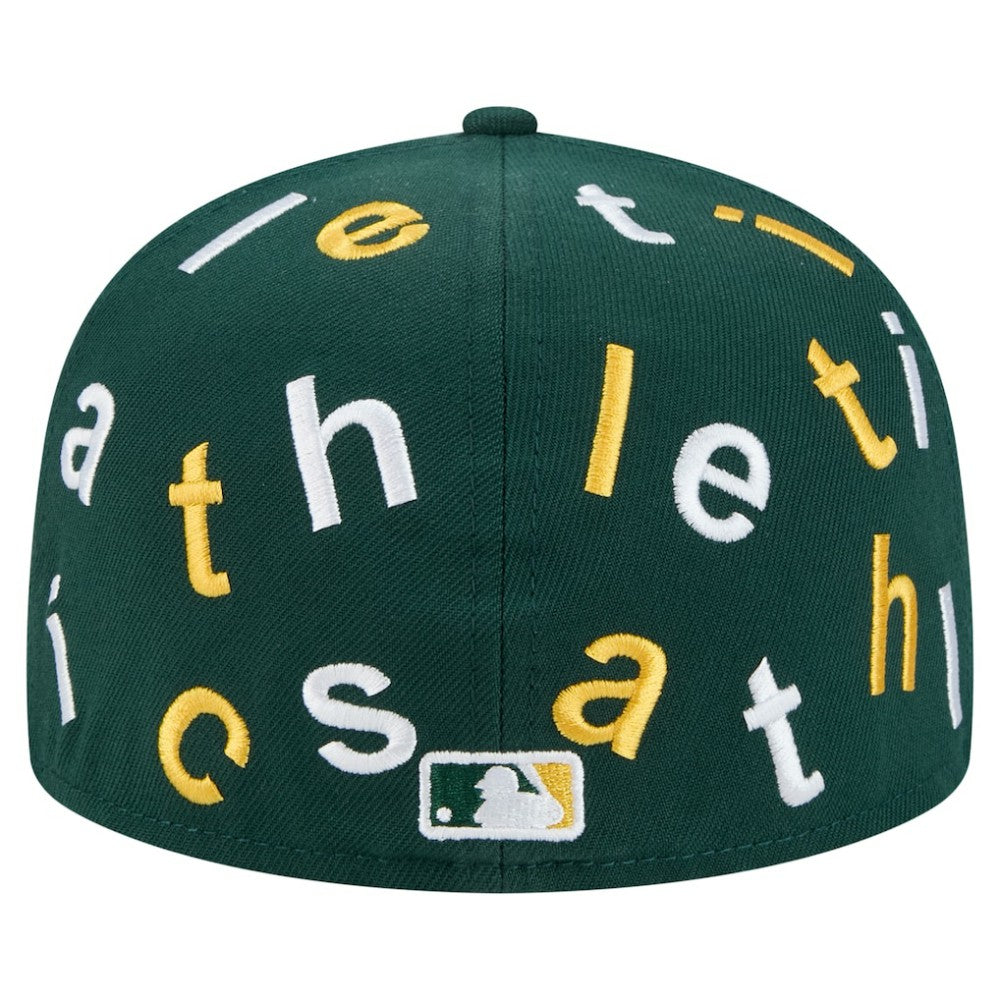 Oakland Athletics Team Confetti 59FIFTY Fitted Hat Green