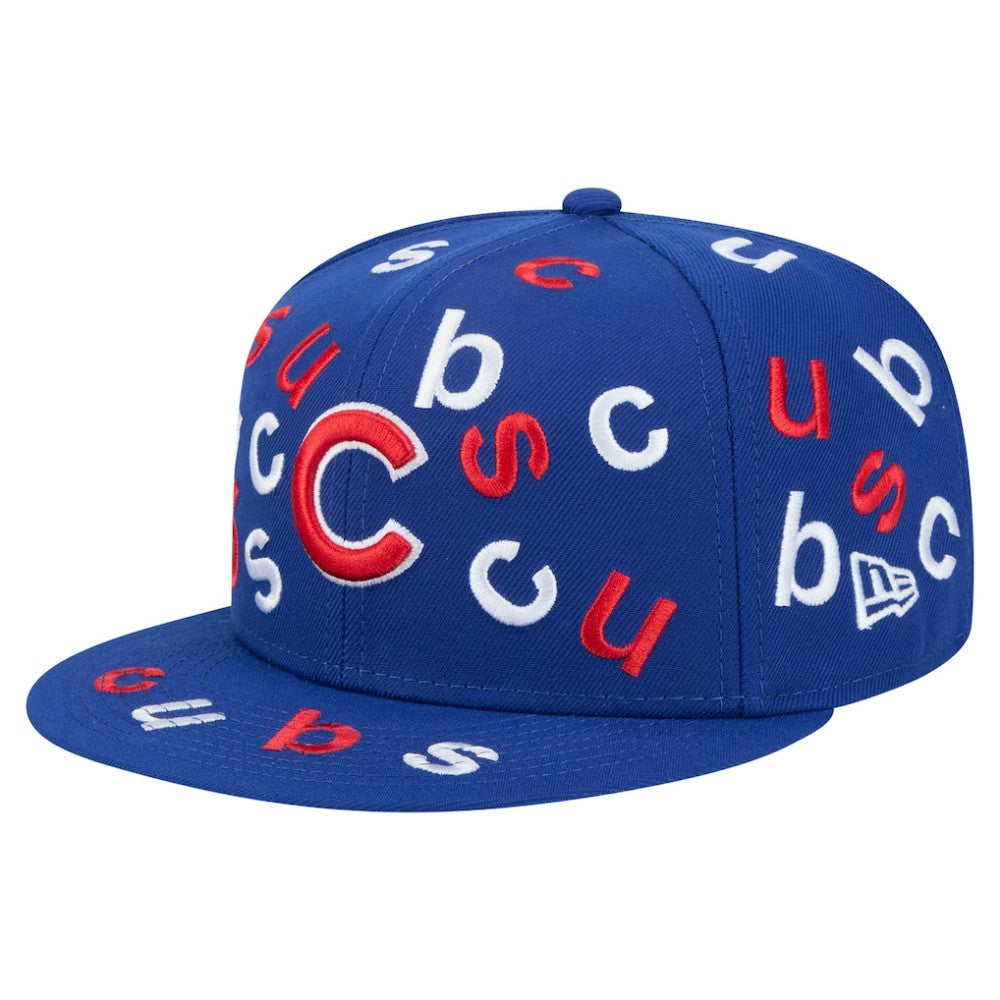 Chicago Cubs Team Confetti 59FIFTY Fitted Hat Royal