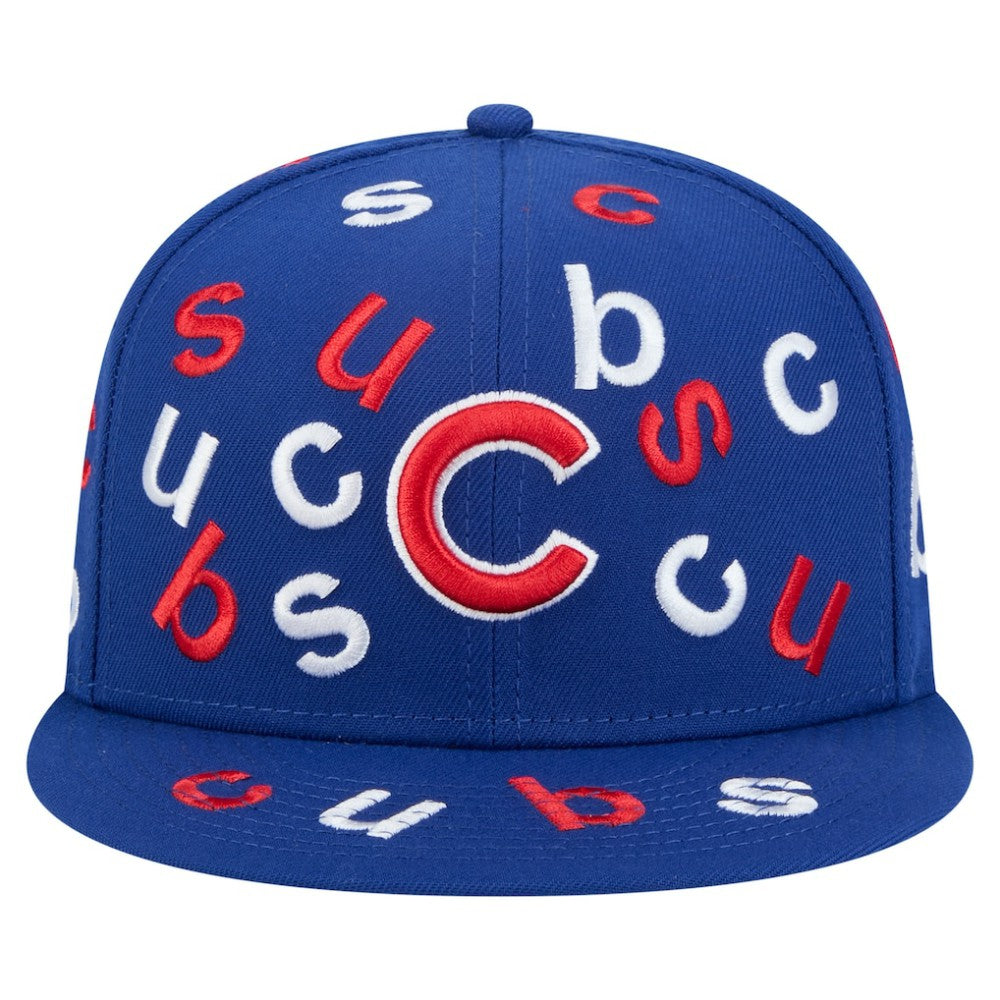 Chicago Cubs Team Confetti 59FIFTY Fitted Hat Royal