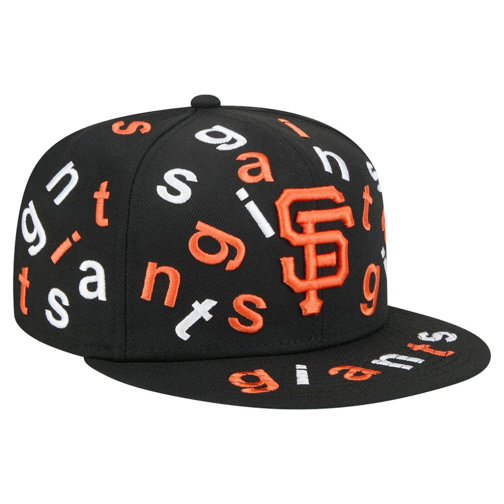 San Francisco Giants Team Confetti 59FIFTY Fitted Hat Black