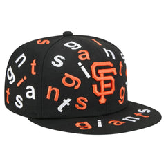 San Francisco Giants Team Confetti 59FIFTY Fitted Hat Black