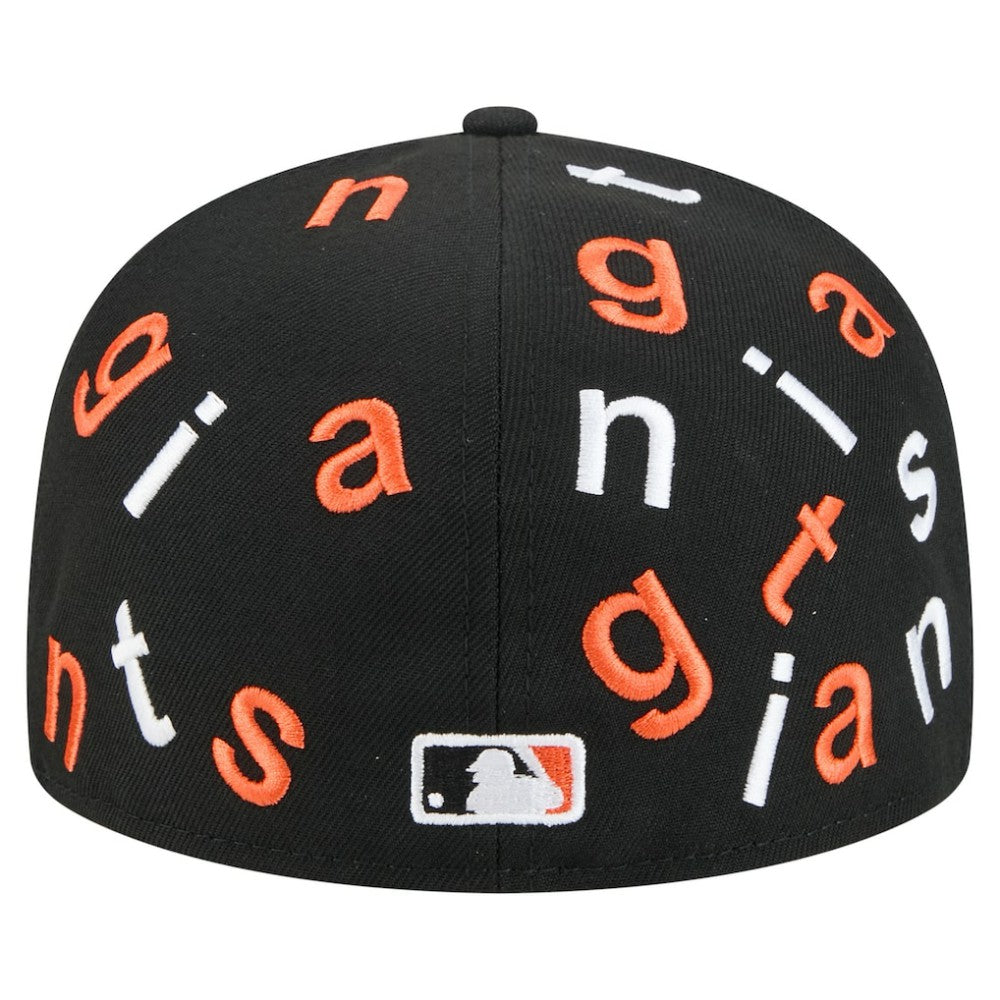 San Francisco Giants Team Confetti 59FIFTY Fitted Hat Black
