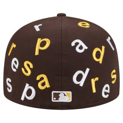 San Diego Padres Team Confetti 59FIFTY Fitted Hat Brown