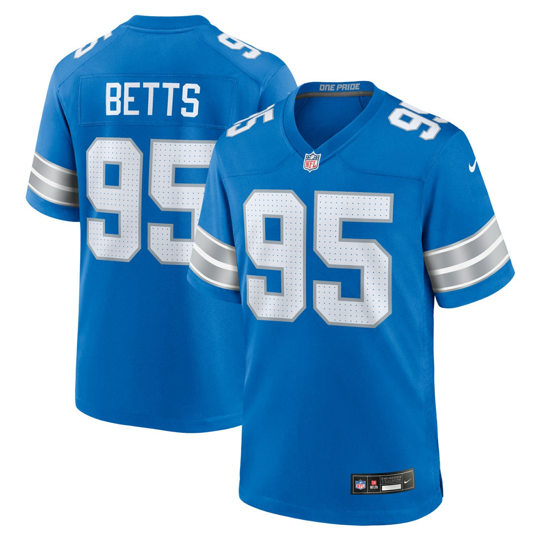 Mathieu Betts Detroit Lions Game Jersey - Blue discount