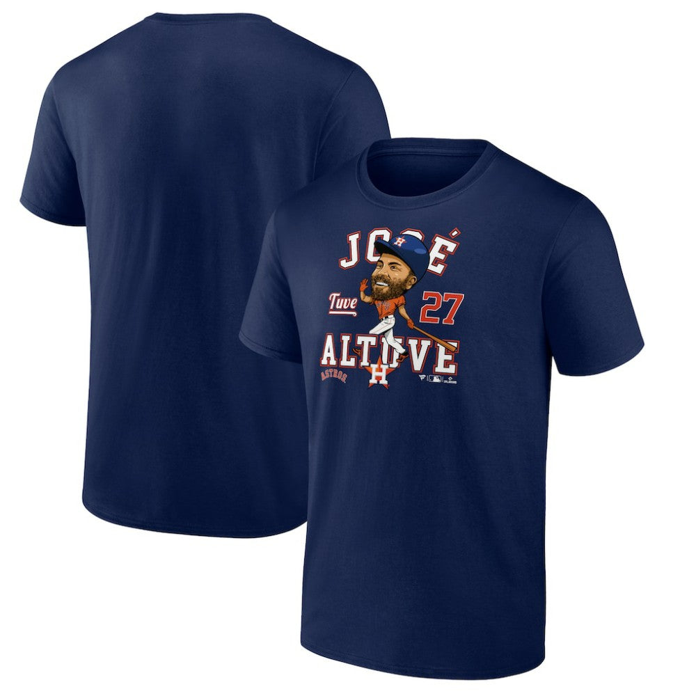Jose Altuve Houston Astros Hometown Caricature T-Shirt Navy