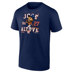 Jose Altuve Houston Astros Hometown Caricature T-Shirt Navy