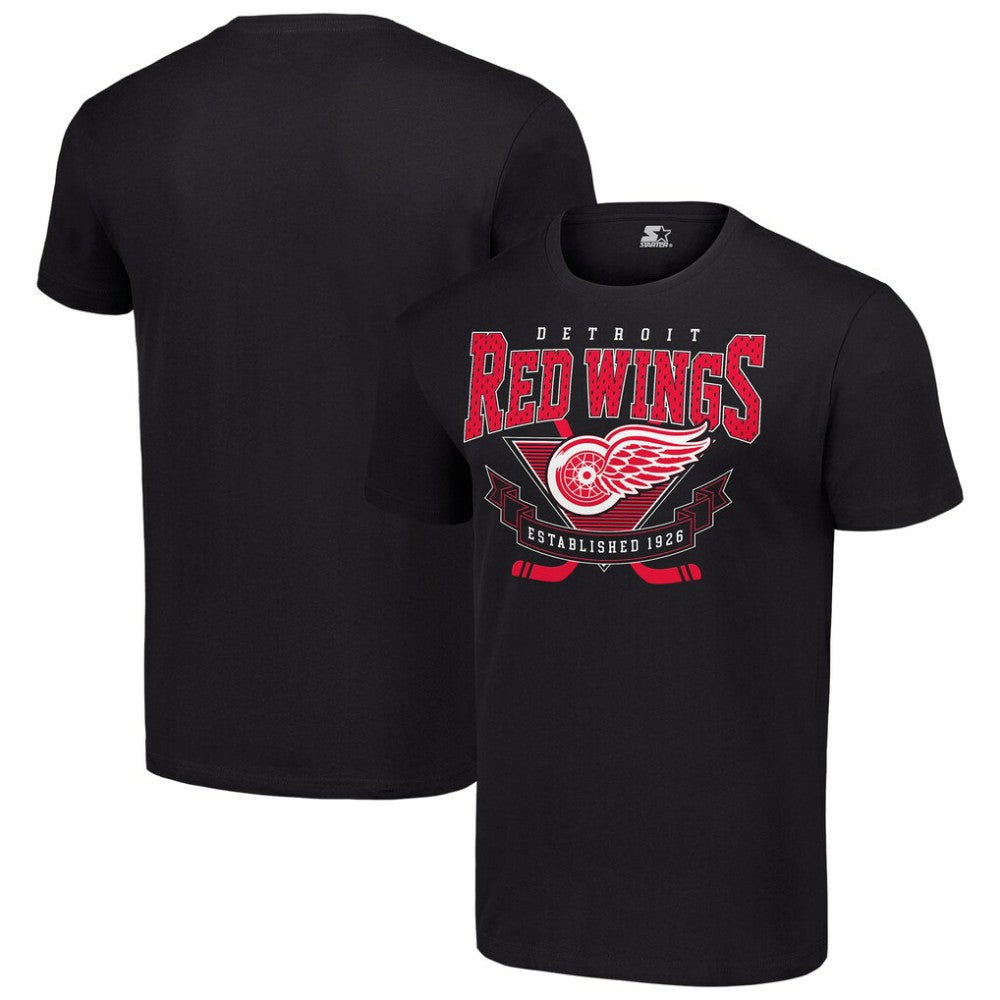 Detroit Red Wings Starter Team Logo Graphic T-Shirt - Black T-shirts