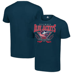 Columbus Blue Jackets Starter Team Logo Graphic T-Shirt - Navy T-shirts