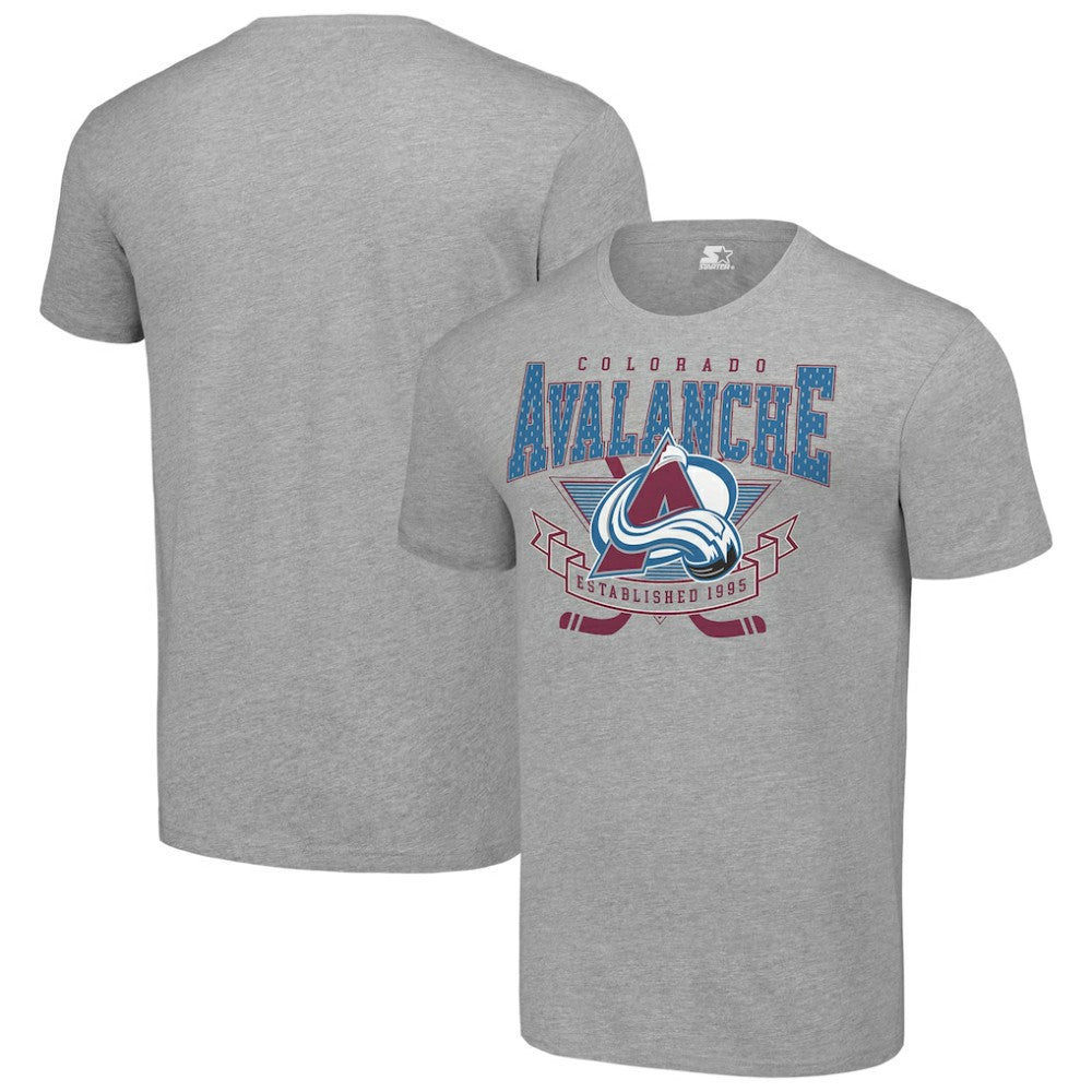 Colorado Avalanche Starter Team Logo Graphic T-Shirt - Heather Gray T-shirts
