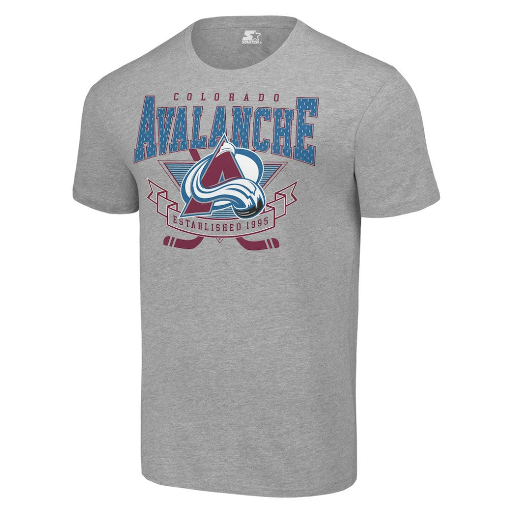 Colorado Avalanche Starter Team Logo Graphic T-Shirt - Heather Gray T-shirts