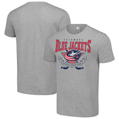 Columbus Blue Jackets Starter Team Logo Graphic T-Shirt - Heather Gray T-shirts